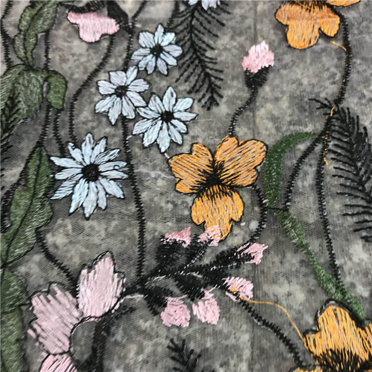 Embroidered Fabric Dress Women's Polyester for Women's Wear Wholesale 5